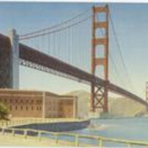 [Golden Gate Bridge viewed from Fort Point]