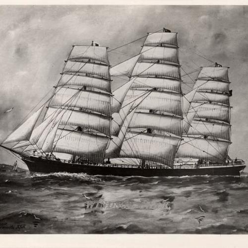 [Painting of iron ship "Windsor Park"]