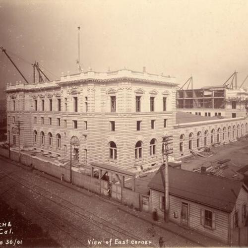 [View of east corner of Seventh and Mission Post Office]