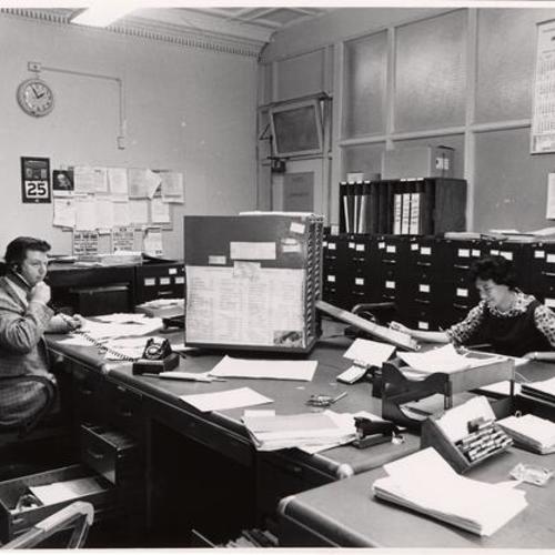[Personnel office in Old Hall of Justice]