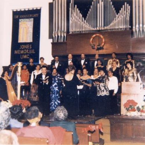 [Jones Choir Christmas Oratorio during 50th Anniversary in 1993]