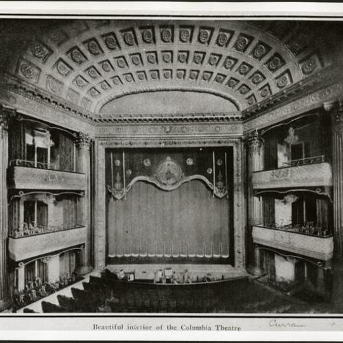 Beautiful interior of the Columbia theater