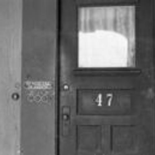 [Doors of residences, Daton Hotel, numbers 45 and 47]