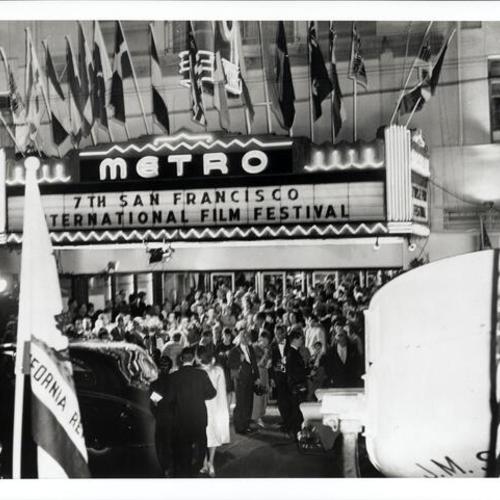 [Crowd outside the  Metro Theater at the 7th San Francisco International Film Festival]