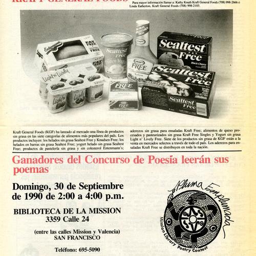 Ganadores del..., Horizontes, advertisement, September 25 1990