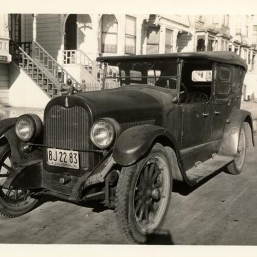 [Automobile parked on Valencia Street at 14th]