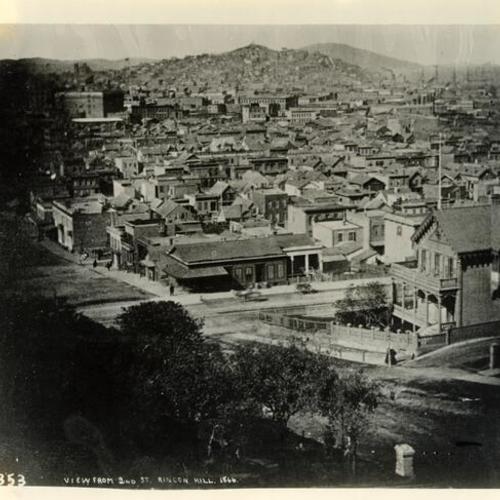 View from 2nd St. Rincon Hill, 1866