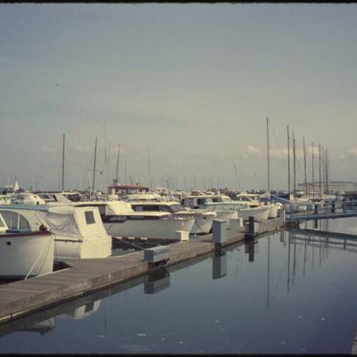 Boats docked at Marina Green Harbor