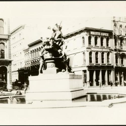 [Donahue Monument, also known as the Mechanics Monument, on Market Street]