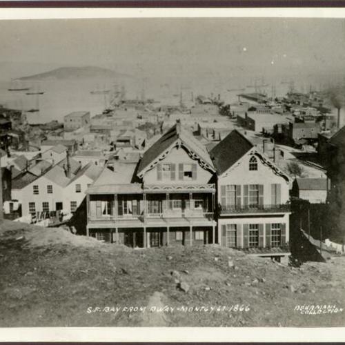 [View of San Francisco Bay from Broadway and Montgomery streets]