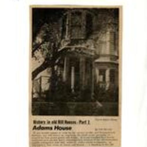 History in old Hill House, Part 1,  Adams House, Potrero Hill Neighborhood Tours, April 1975