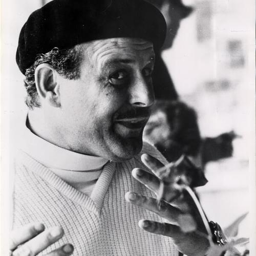 [Enrico Banducci, owner of Hungry i bistro, with cigarette]
