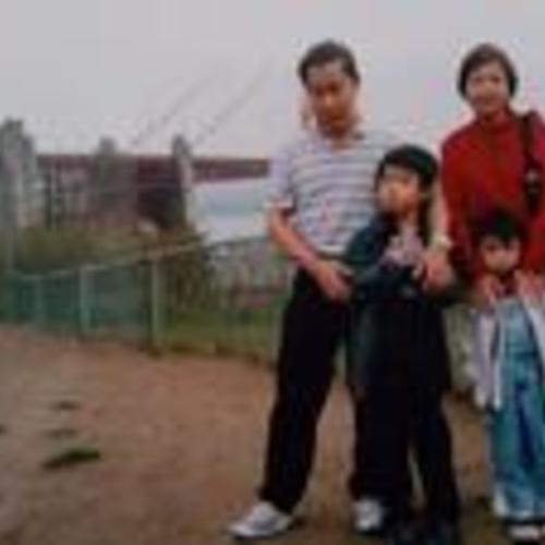 [Family portrait in front of Golden Gate Bridge]