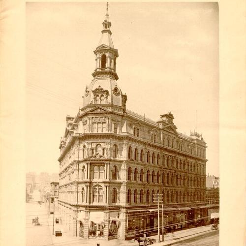 BUSINESS BLOCKS OF SAN FRANCISCO. THE MURPHY BUILDING, J. J. O'Brien & Co.'s Great Dry Goods House, Market and Jones Streets