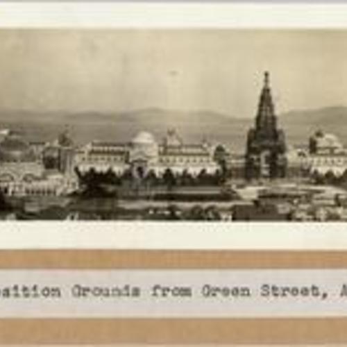 Panorama of Exposition Grounds from Green Street, August 25, 1914