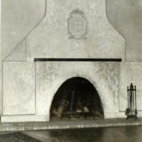 [Fireplace inside the Officers' Club at the Presidio of San Francisco]