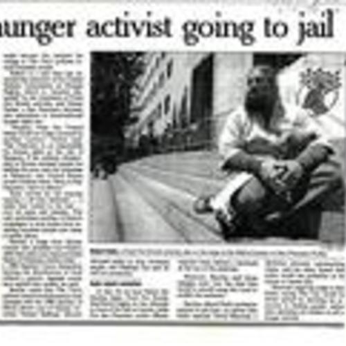 SF Hunger Activist Going to Jail, San Francisco Examiner, June 8 1996