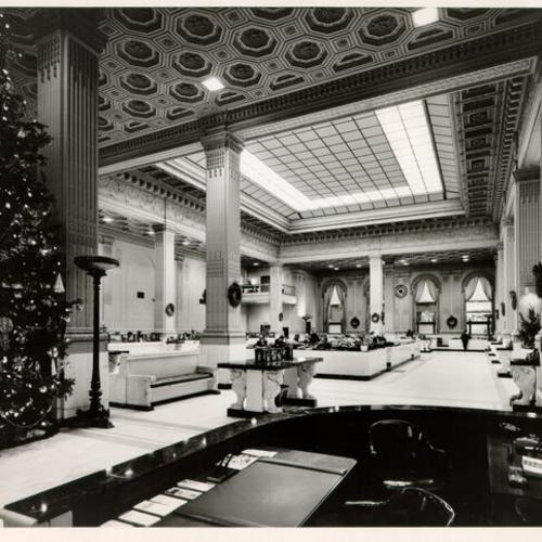 [Interior of an unidentified bank]