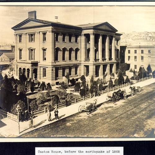 Custom House, before the earthquake of 1868
