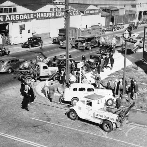 [Accident on the corner of Fifth and Brannan streets]
