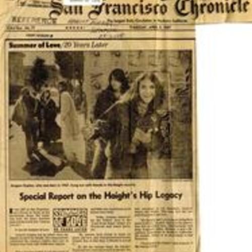 "Special Report on the Haight's Hip Legacy", San Francisco Chronicle, April 1987