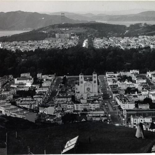 [View of the Sunset and Richmond districts from Golden Gate Heights]