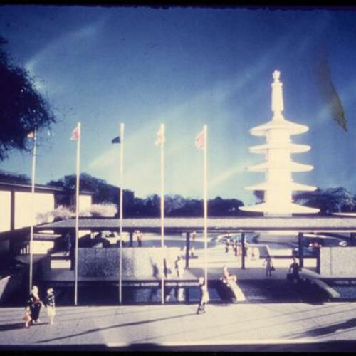 Japanese Cultural and Trade Center Peace Pavilion model