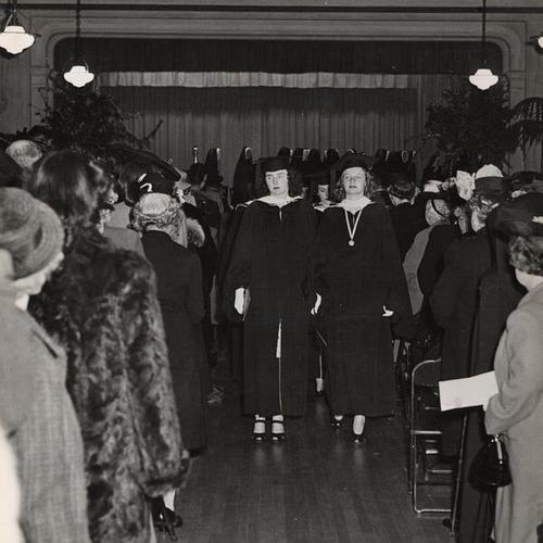 [San Francisco College for Women graduation ceremony]