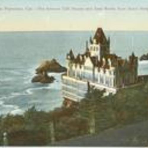 San Francisco, Cal. - The famous Cliff House and Seal Rocks from Sutro Heights