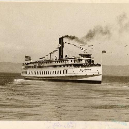 [Ferryboat "Calistoga" in San Francisco Bay]