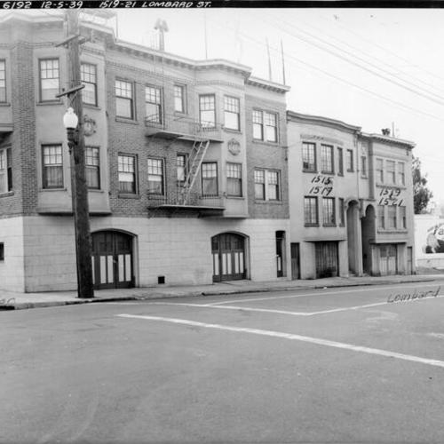[Southwest corner of Lombard and Franklin streets]