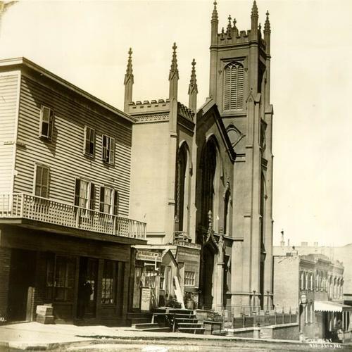 [First Presbyterian Church located near Stockton and Clay Streets]
