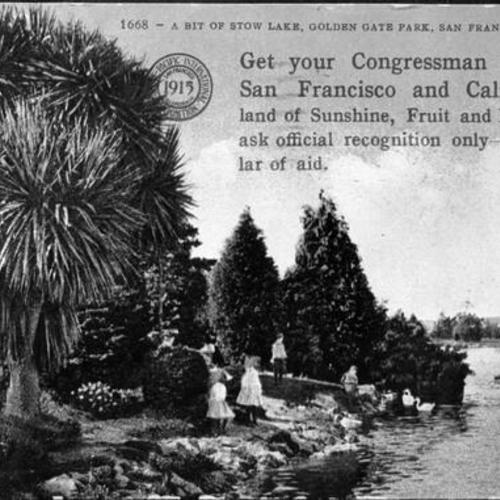  bit of Stow Lake, Golden Gate Park, San Francisco, California]