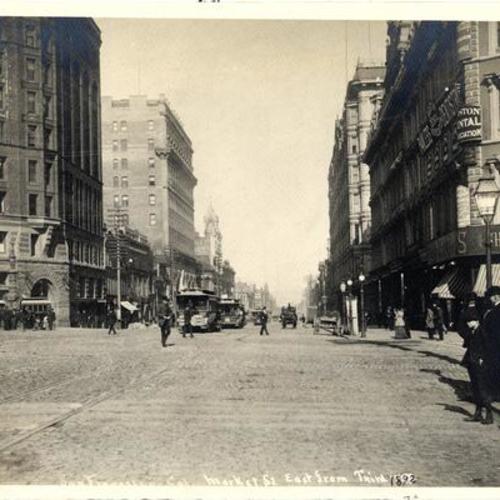 San Francisco Cal., Market St., east from Third, 1892
