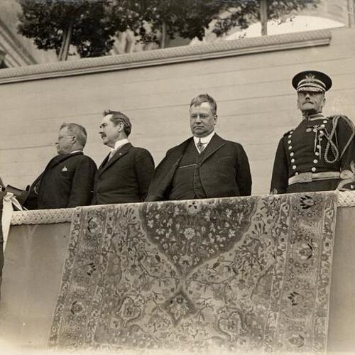 [President Roosevelt with C.C. Moore and Governor Johnson]