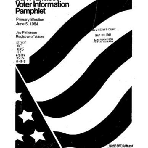 1984-06-05, San Francisco Voter Information Pamphlet