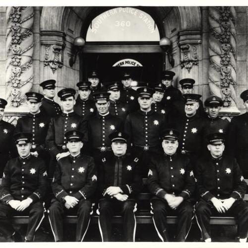 [Group photo of Police Officers at Southern Police Station]