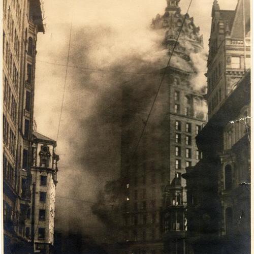 Burning of the Call Building