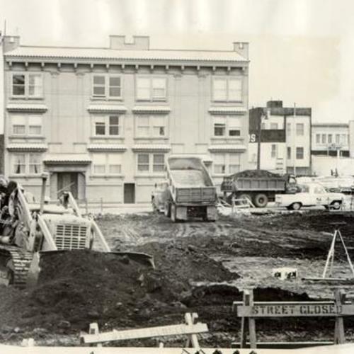 [Construction of a parking lot near Sixteenth and Mission streets]