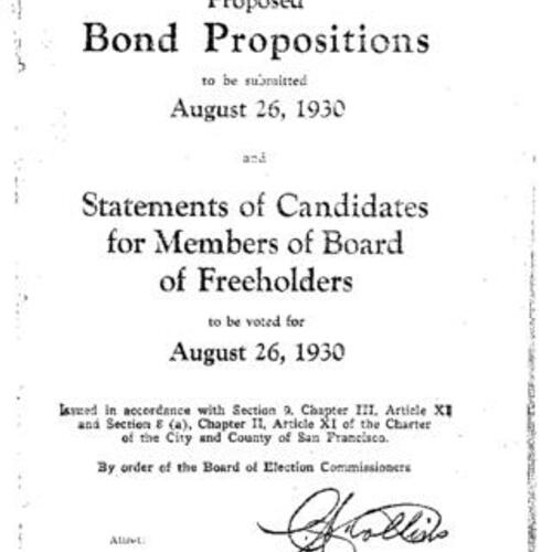 1930-08-26, San Francisco Voter Information Pamphlet