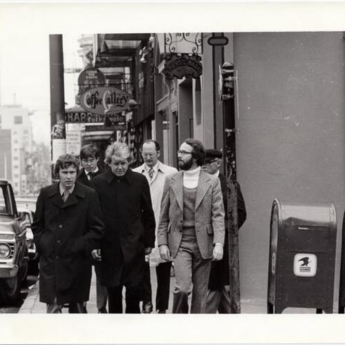 [Group of tourists on Grant Avenue in North Beach]