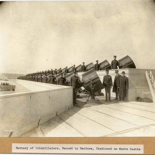 Battery of Scintillators, Manned by Marines, Stationed on Morro Castle