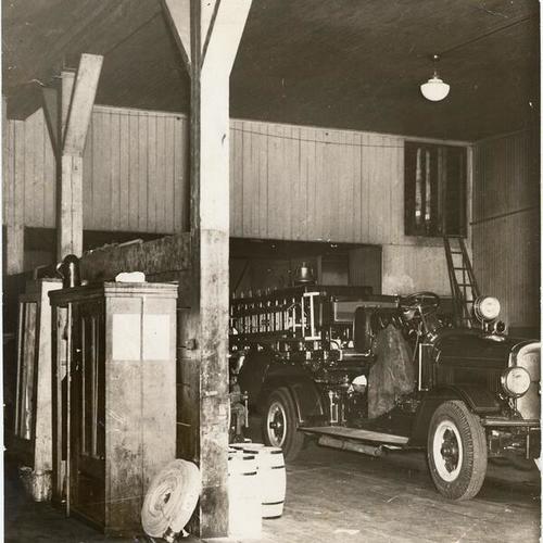 [Interior of San Francisco Fire Department Engine 35]