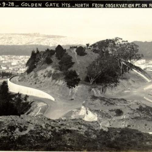 [Golden Gate Heights - north from Observation Point on Funston Avenue]