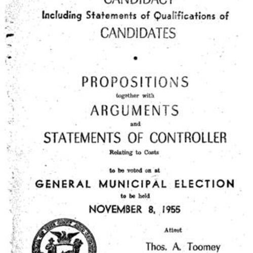 1955-11-08, San Francisco Voter Information Pamphlet