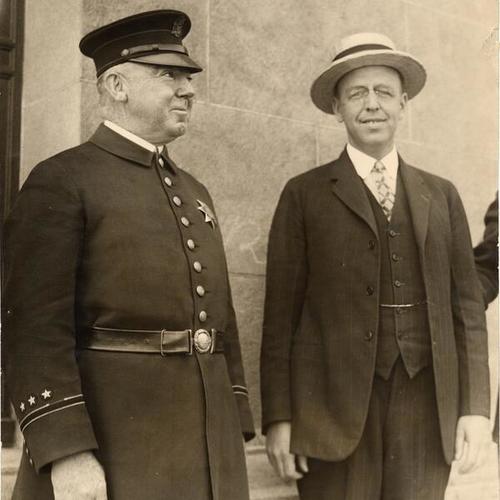 [Officer Tom Meehan (Mission Station) and Edward J. Stanley (Bank of Italy)]