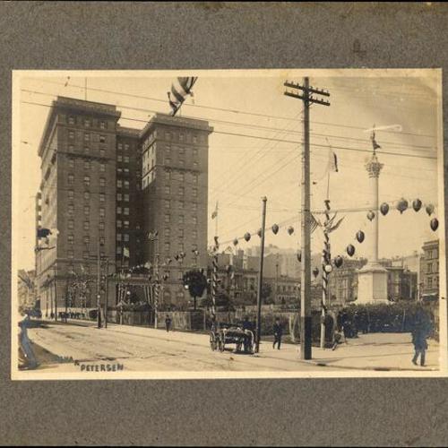 [Union Square and St. Francis Hotel]