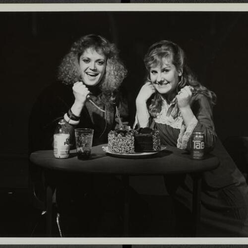 EXITheatre actors Carolyn Rapier and Katherine Allison Stanford in "Chocolate Cake," by Mary Gallagher