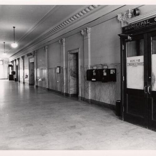 [Entrance to Department No. 12, Judge William A. O'Brien Municipal Court in Old Hall of Justice]