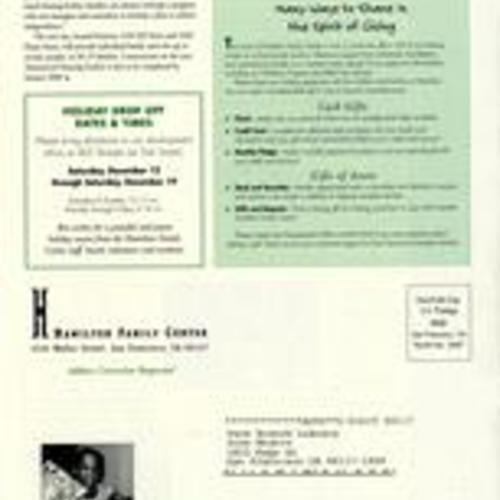 Family Matters Newsletter, Hamilton Family Center, Fall 1998, 3 of 3